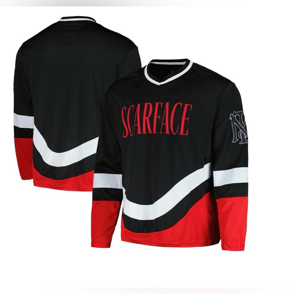 Reason Men's Scarface‎ Hockey Jersey Black Red size medium
